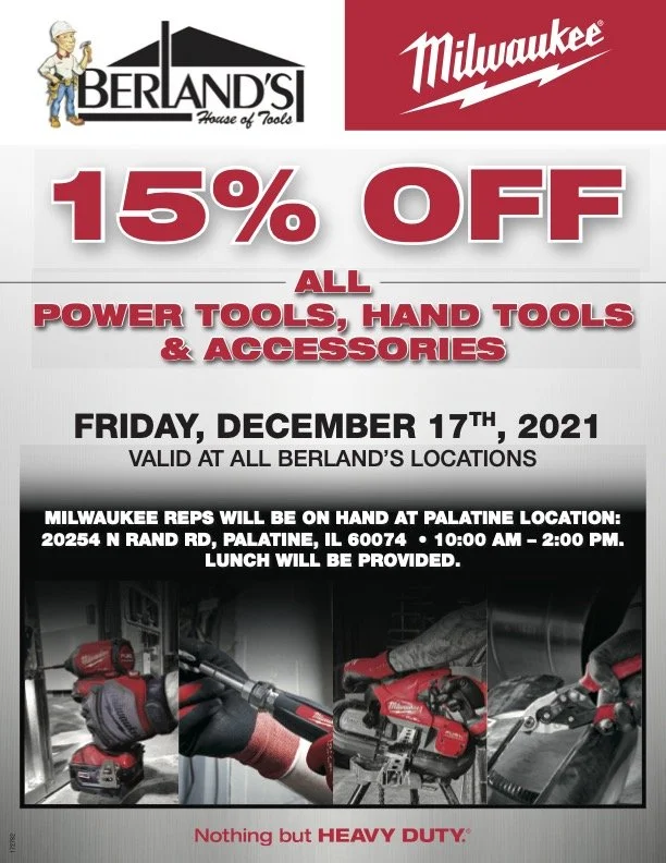 One Day Milwaukee Sale Berland s House of Tools